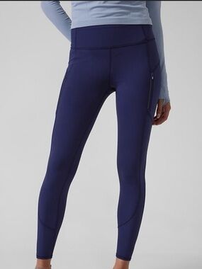 Athleta Dress Rainer tight Dress Blue High-Rise Performance Leggings
